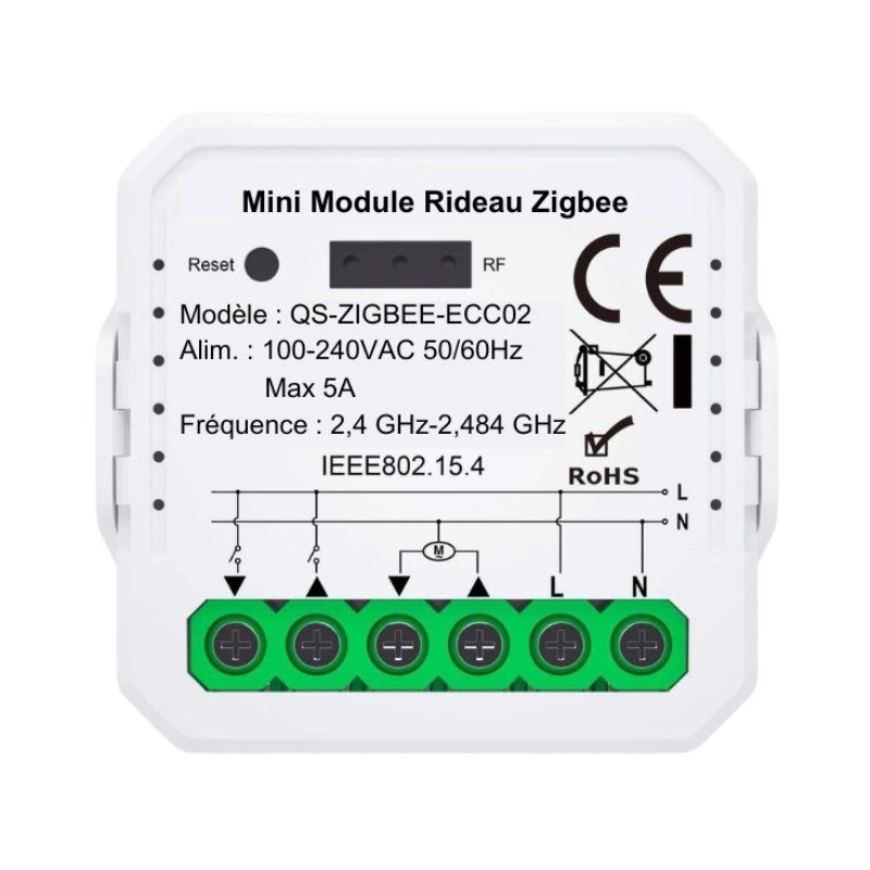 Module Interrupteur pour Volet Roulant (Kit 4 interrupteurs + 1 passerelle)