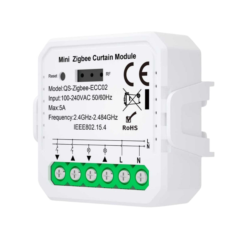 Interruptor de obturador del rodillo Zigbee + puerta de enlace Zigbee