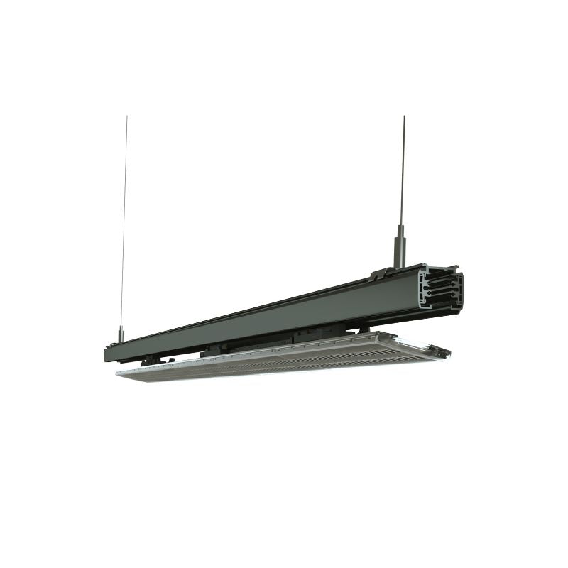 Linéaire LED sur rail triphasé 150cm 45/50/55/60W ajustable noir