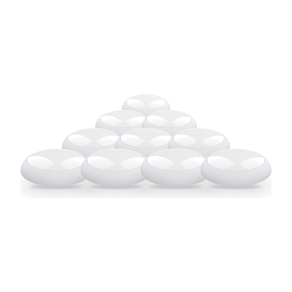 Applique Ronde LED Blanche 20W/16W/12W ajustable avec Détecteur CCT - 3000K/4000K/6000K - Pack de 10