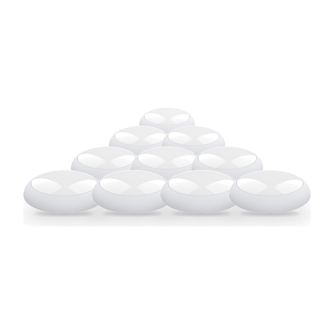 Applique Ronde LED Blanche 20W/16W/12W ajustable avec Détecteur CCT - 3000K/4000K/6000K - Pack de 10