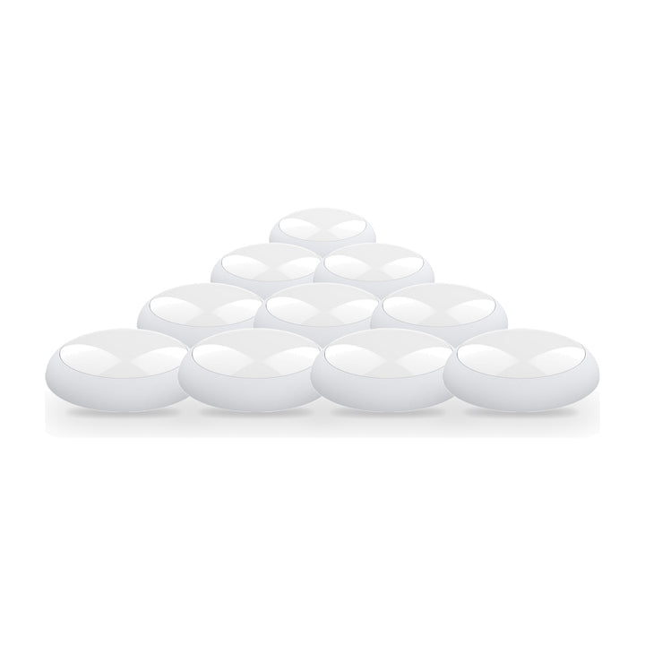 Applique Ronde LED Blanche 20W/16W/12W ajustable avec Détecteur CCT - 3000K/4000K/6000K - Pack de 10