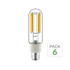 Pack de 6 - Ampoule LED E27 28W à Filament T46