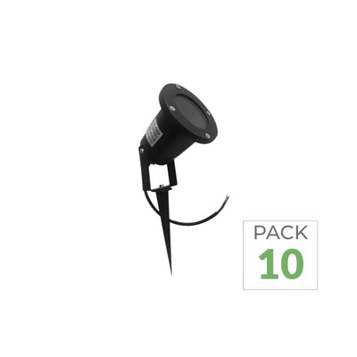 Pack de 10 - Spot à Piquer LED Extérieur IP65 pour Ampoule GU10