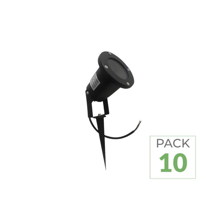 Pack de 10 - Spot à Piquer LED Extérieur IP65 pour Ampoule GU10