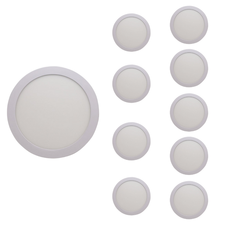Plafonnier LED Rond 24W 220V CCT - 3000K/4000K/6000K ( Pack de 10 )