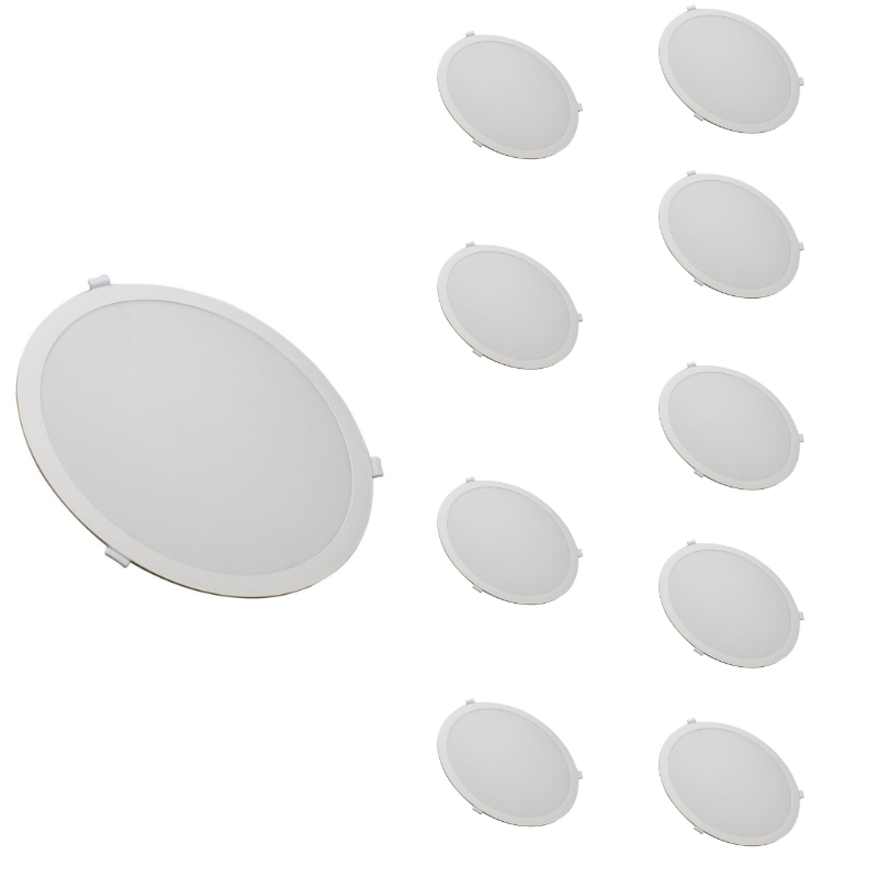 Spot LED Encastrable 35W Diamètre 30cm CCT 3000K/4200K/6400K ( Pack de 10 )