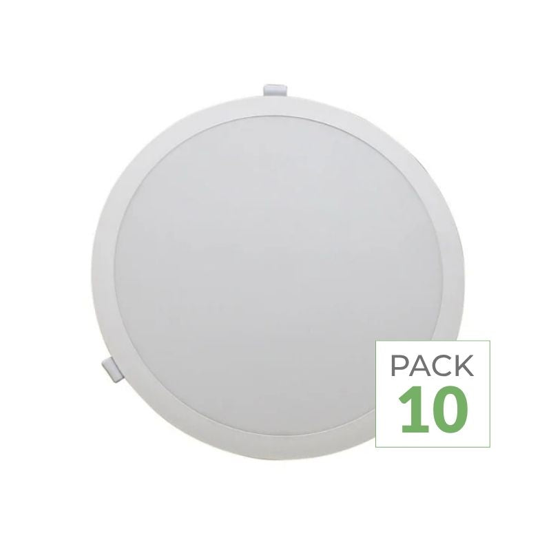 Pack de 10 - Spot LED Encastrable 35W Diamètre 30cm CCT 3000K/4200K/6400K