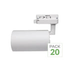 Pack de 20 - Spot LED em Trilho Trifásico CCT 30W 60° Branco