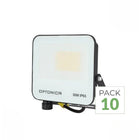 Paquete de 6 - Proyector 50W IP65 CCT Negro - 3000K/4000K/6000K