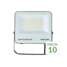 Pack of 10 - 100W IP65 CCT Floodlight - 3000K/4000K/6000K