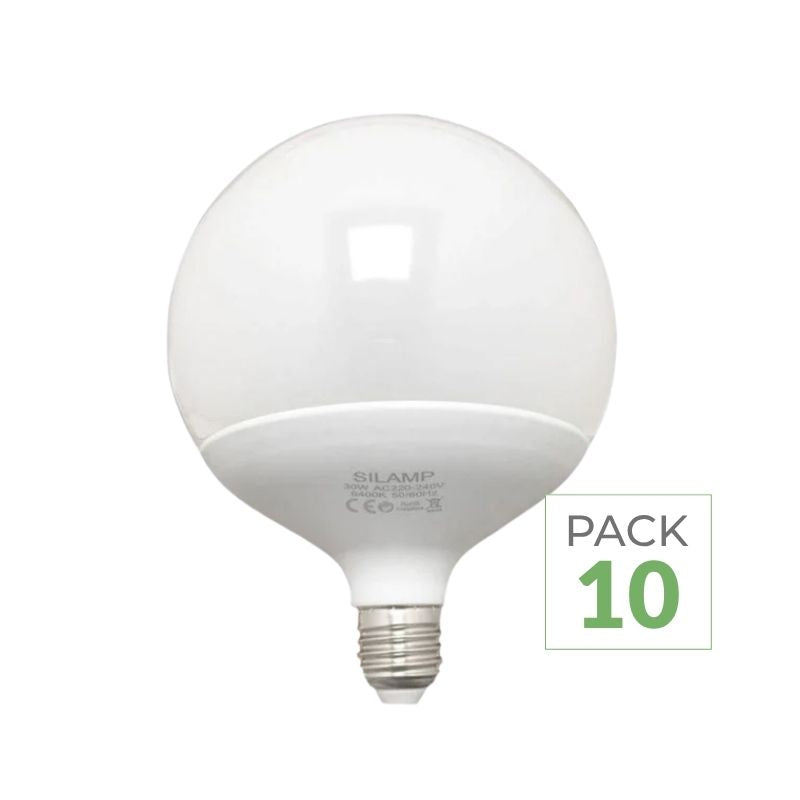 Pack de  10 - Ampoule E27 LED 18W 220V G95 300°