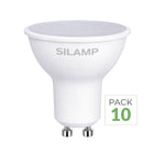 Paquete de 10 - Bombilla LED GU10 6W 220V SMD2835 PAR16 10LED 90°