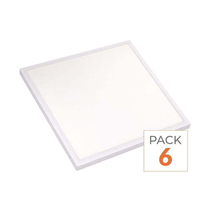 Panneau LED CCT 60x60cm Blanc 48W - Pack de 6