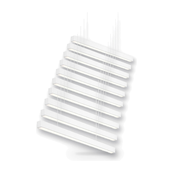 Pack de 10 - Suspension Linéaire LED 150cm 48W Interconnectable BLANC - Garantie 5 ans