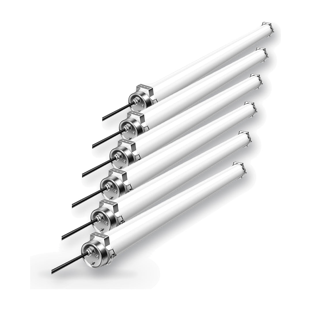 Pack de 6 - Réglette LED Étanche 150cm 60W IP69K - Garantie 5 ans