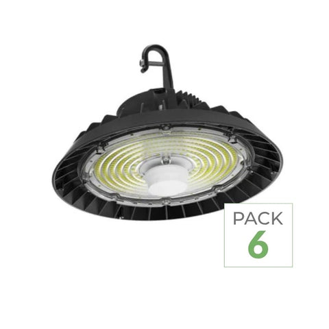 Pack de 6 - Cloche LED Industrielle UFO Dimmable 250W 187lm/W