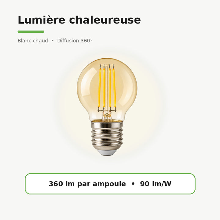 Ampoule LED à Filament E27 G45 4W