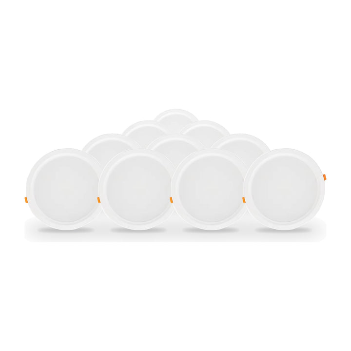 Pack de 10 - Spot LED Encastrable Plat Étanche 30W BLANC Transformateur Intégré