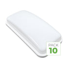 20W Rectangular CCT IP65 LED wall light - 3000K/4200K/6400K - Pack of 10