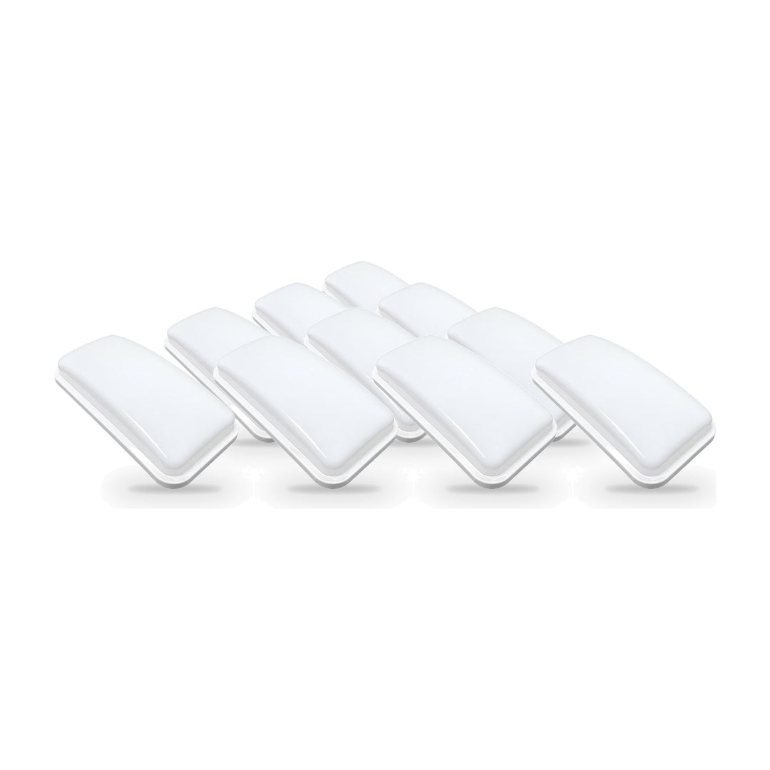 Applique LED Murale 20W Rectangulaire CCT IP65 - 3000K/4200K/6400K - Pack de 10