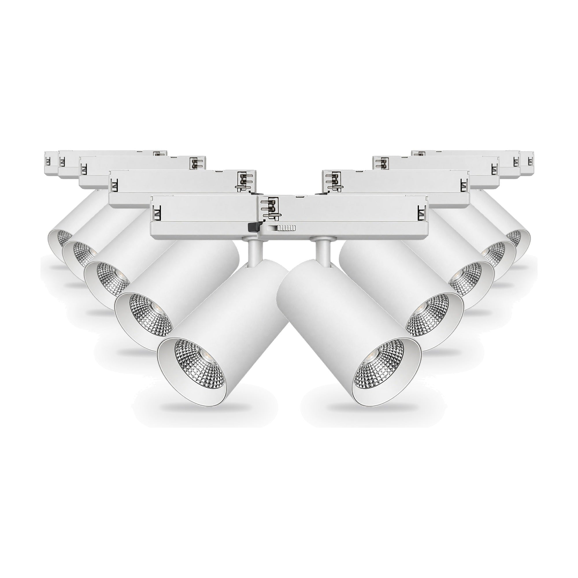 Pack 10 Spot LED sur Rail COB Triphasé 30W 36° Blanc - Garantie 5 ans