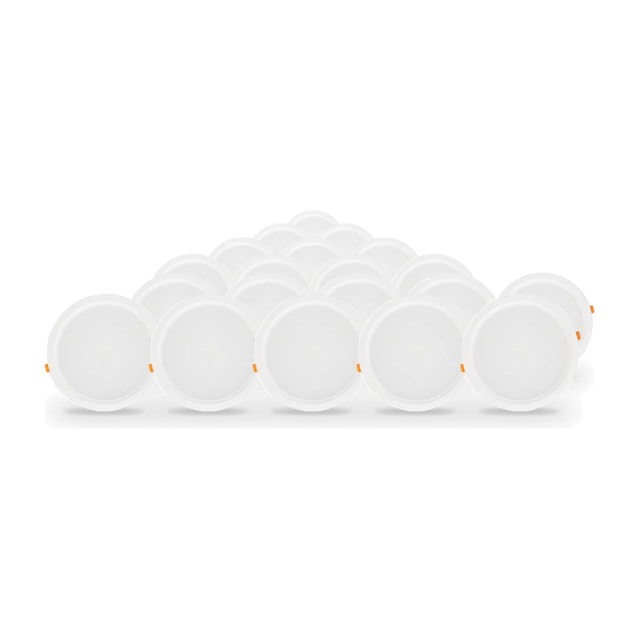 Pack de 20 - Spot LED Encastrable Plat Étanche 20W BLANC Transformateur Intégré