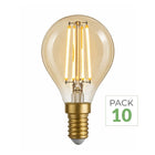 Pack mit 10 - LED-Lampe E14 Filament 4W G45