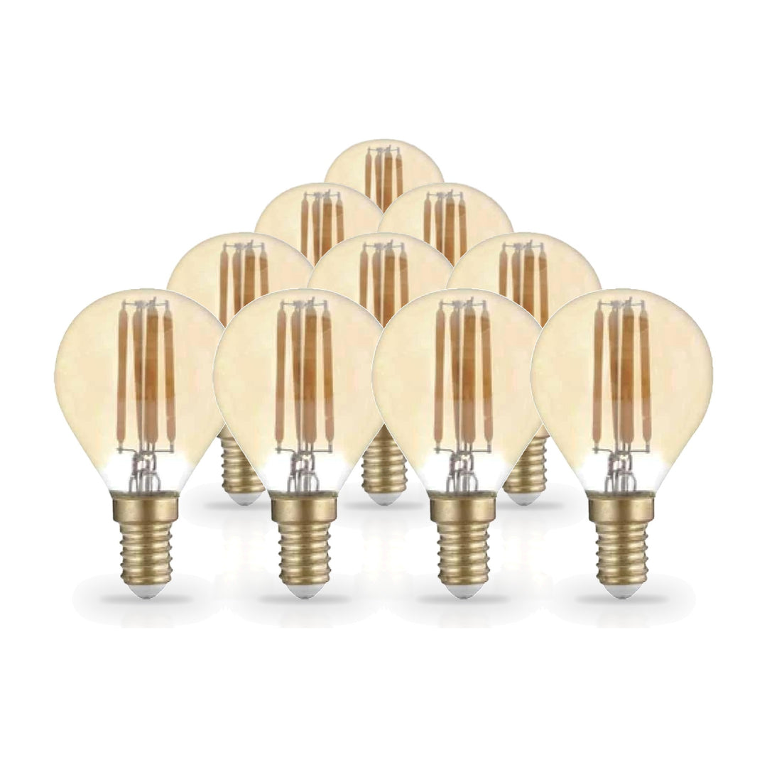 Pack de  10 - Ampoule E14 LED Filament 4W G45