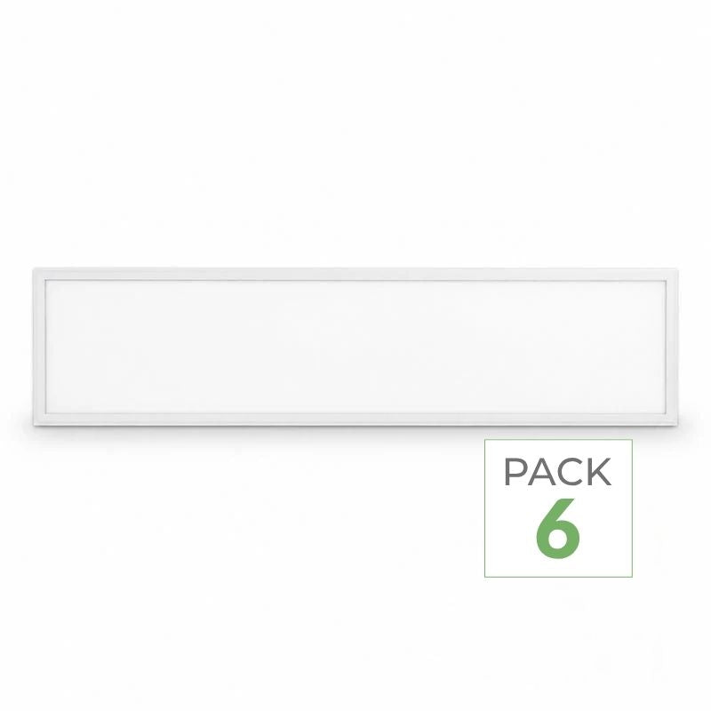 Pack de 6 - Panneau LED Slim 120x30 36W 120lm/W TRIAC Sans Flicker