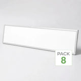 Pack of 8 - Backlit LED Panel CCT 120x30cm 28W UGR<19 140lm/W White Frame - 3000K/4000K/6000K