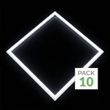Dalle LED Cadre Lumineux CCT 60x60 40W - 3000K/4200K/6400K - Pack de 10