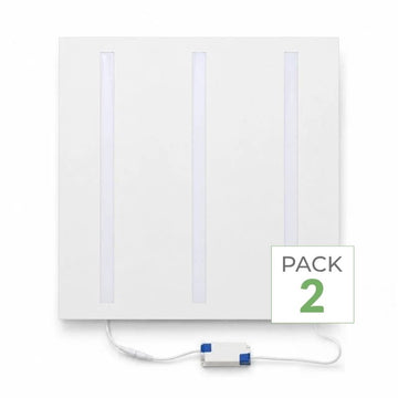 3-Line Grid LED Panel 60x60 40W White - Pack of 2