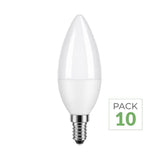 Pack de  10 - Ampoule LED E14 4.8W C37 180°