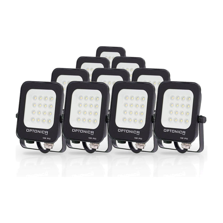 Pack de  10 - Projecteur LED Extérieur SMD 10W IP65 Noir