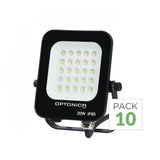 Pack de  10 - Projecteur LED Extérieur SMD 20W IP65 Noir