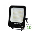 Pack de  10 - Projecteur LED Extérieur SMD 50W IP65 Noir