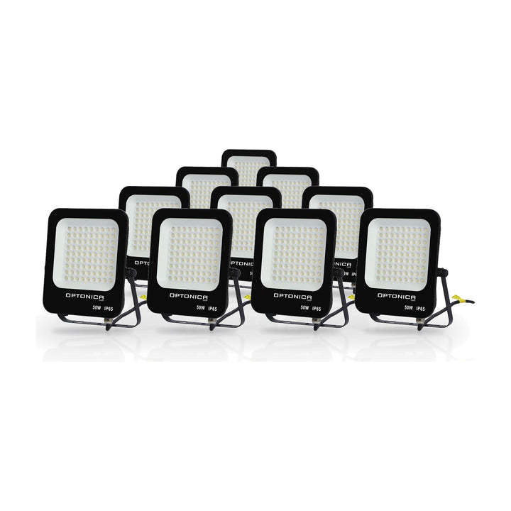 Pack de  10 - Projecteur LED Extérieur SMD 50W IP65 Noir