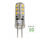 Pack mit 10 - LED-Glühbirne G4 2W 12V SMD2835 24LED 360°