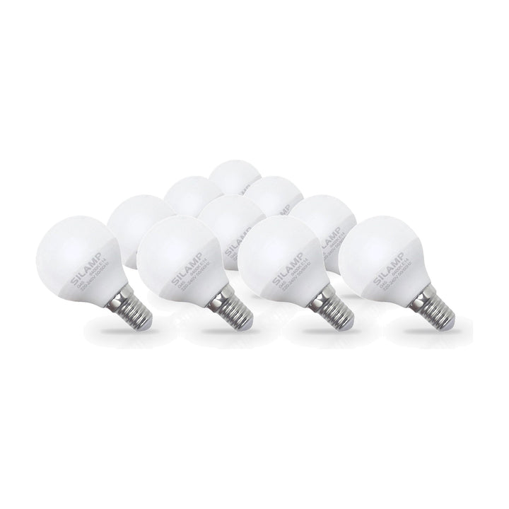 Pack de  10 - Ampoule E14 LED 8W 220V G45 300°