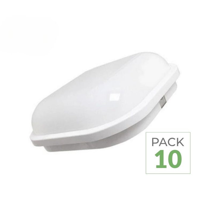 Pack de  10 - Applique LED Murale 20W BLANC Carré IP65