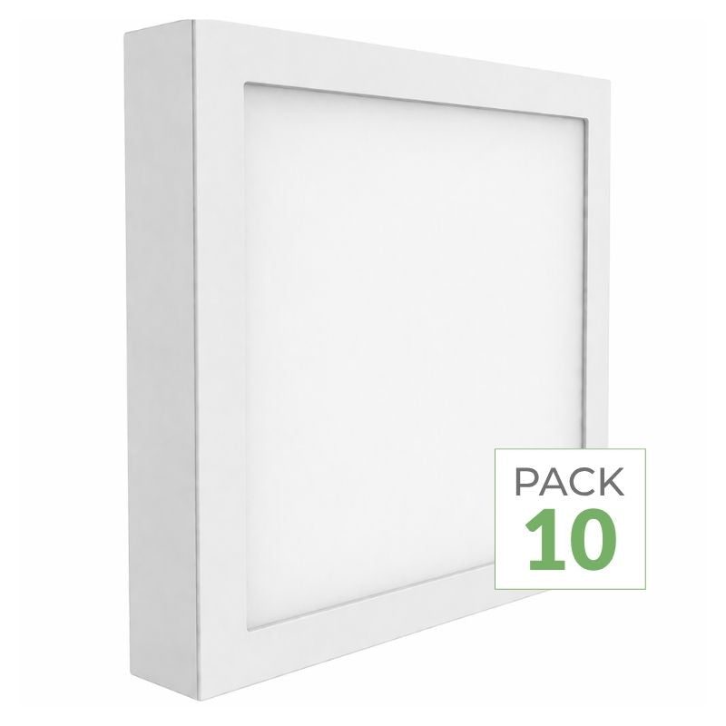 Plafonnier LED 24W 220V Carré (Pack de 10)