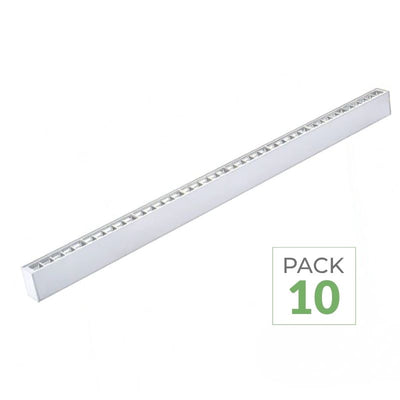 Pack de  10 - Réglette suspendue 35W 3.3 x 7 x 120 cm
