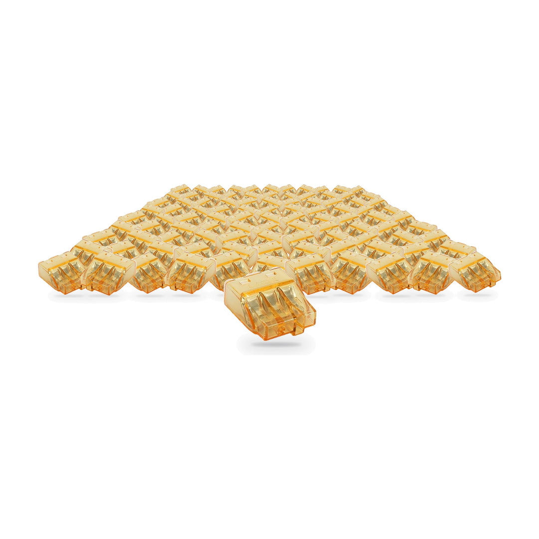 Borne de Connexion Rapide 3 Entrées 0,5-2,5 mm² - Lot de 100