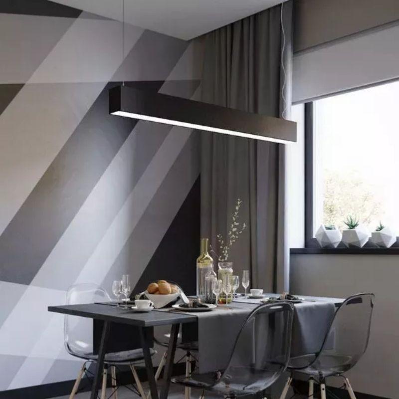 Suspension Linéaire LED 120cm 40W Interconnectable Noir