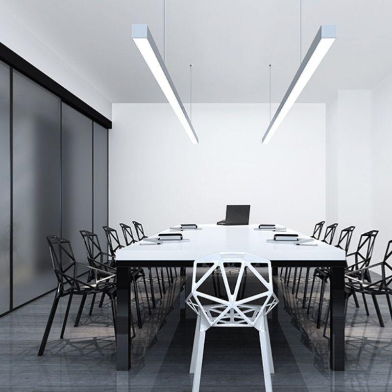 Suspension Linéaire LED 120cm 40W Interconnectable Gris