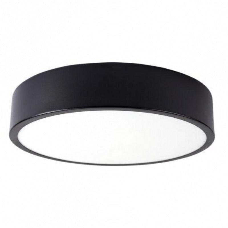 Plafonnier LED 18W 25cm Noir
