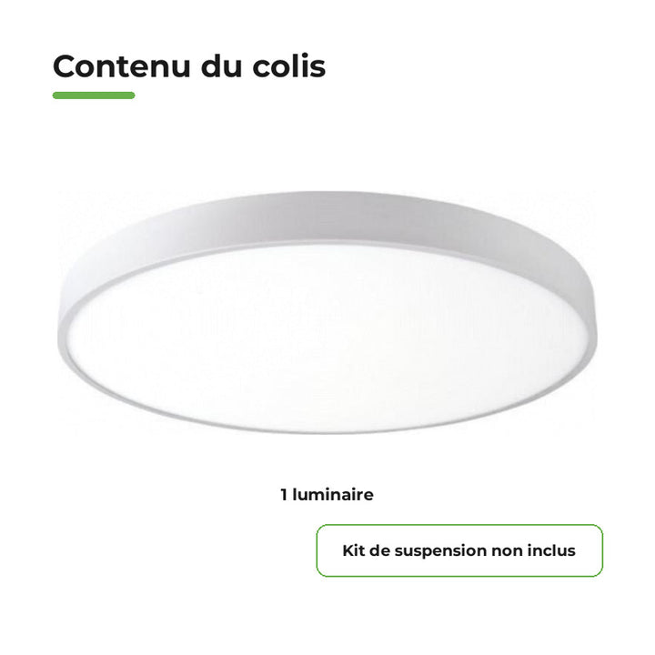 Plafonnier LED 30W 40cm Blanc
