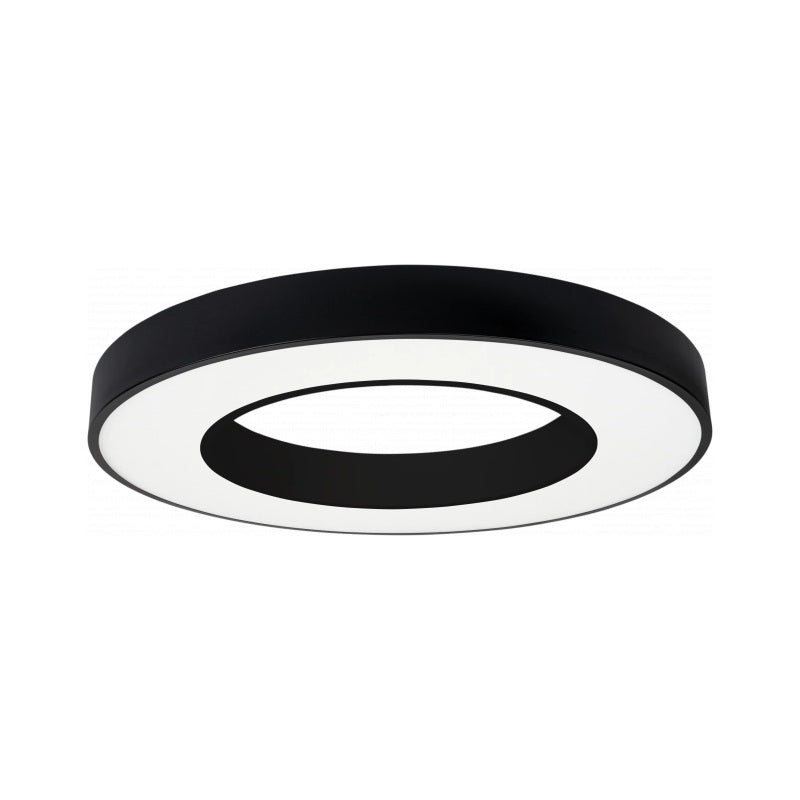 Plafonnier LED Noir 36W 50cm avec Kit de Suspension