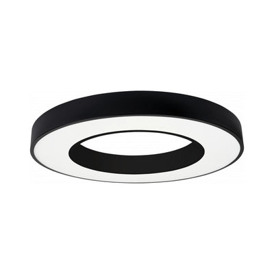 Zwarte ledplafondlamp 36W 50cm met ophangset